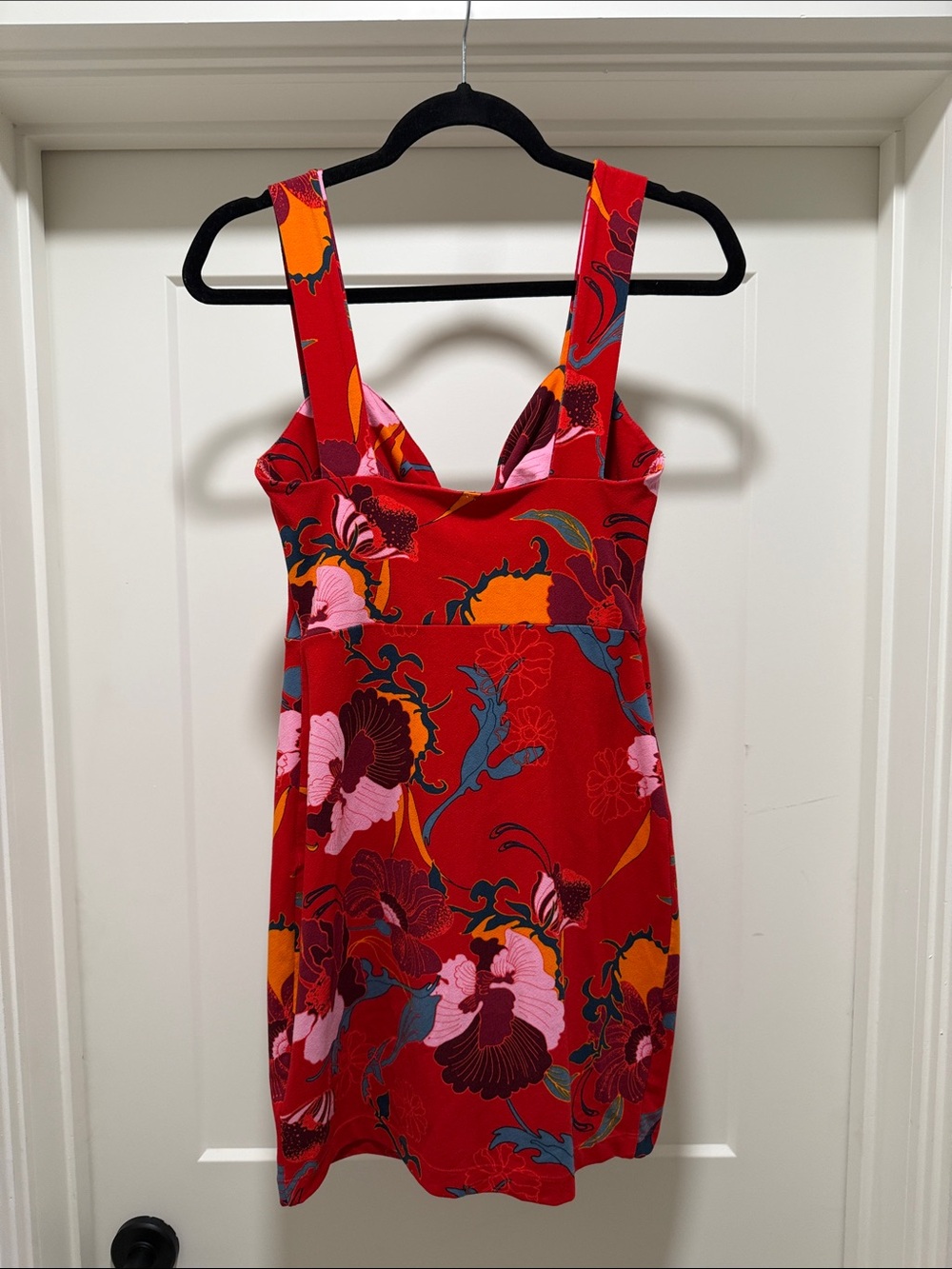 Free People Women’s Sweet Cherry Floral Print mini dress in Red. Size Small - Picture 4 of 10